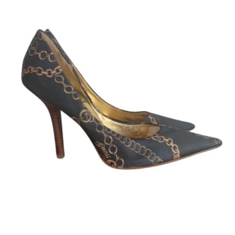 Guess by Marciano Black and Gold Women's Heels